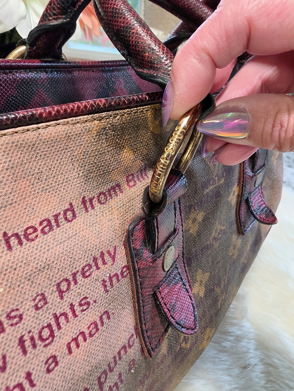 Louis Vuitton Limited Edition Graduate Jokes Satchel - Picture 8 of 15